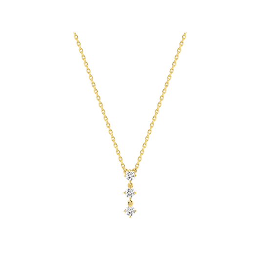 Pendentif Iris - Or plaqué