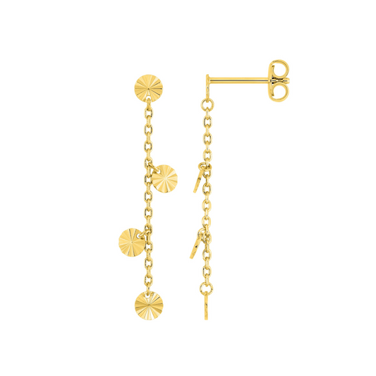 Boucles d'oreilles Pastilles - Plaqué Or
