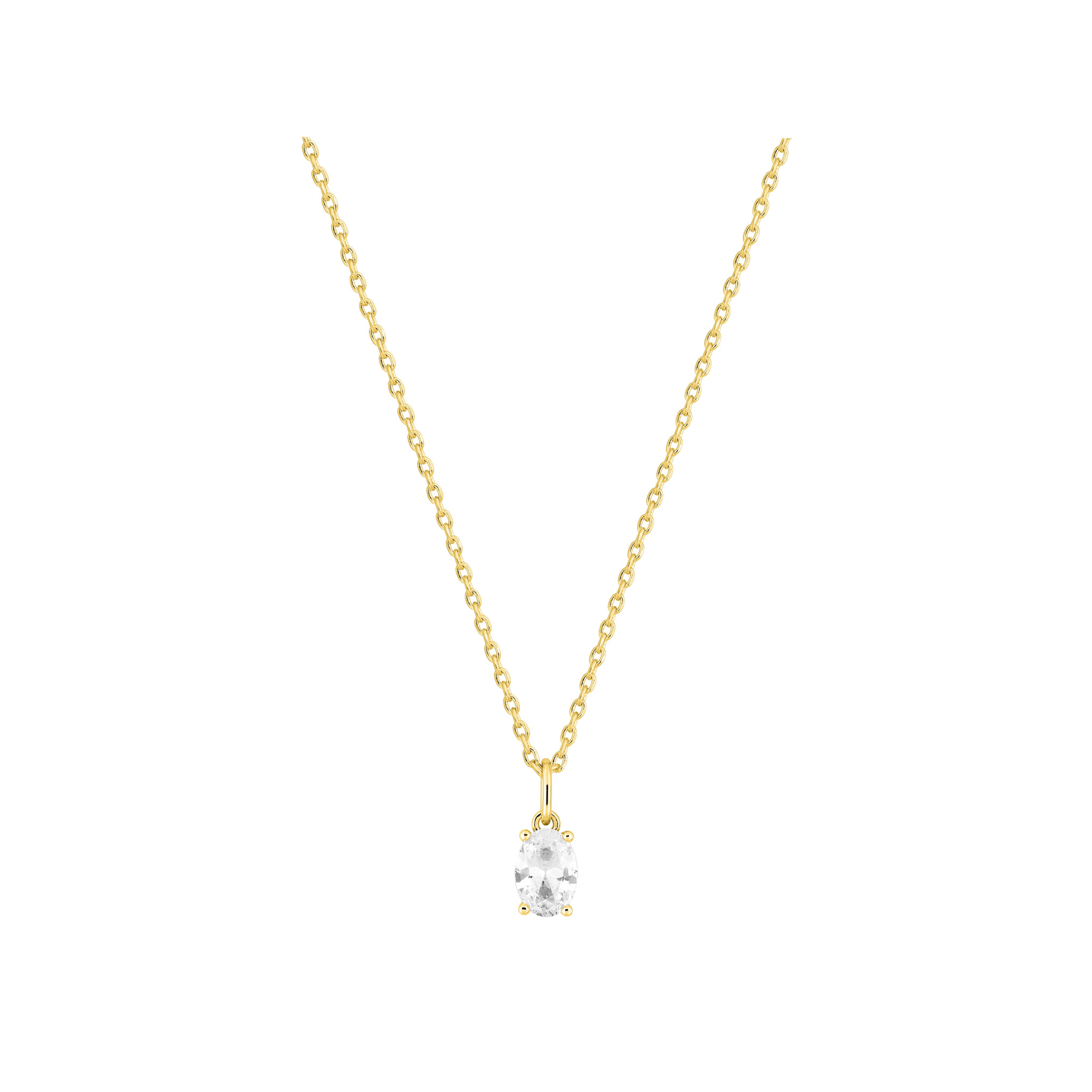 Pendentif Séléné Ovale - Or plaqué