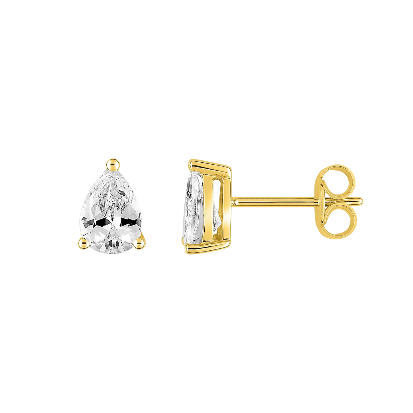 Boucles d’oreilles Séléné poire – Or plaqué