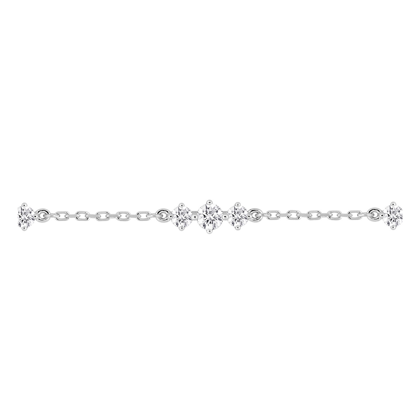 Bracelet Iris en Argent 925, pierres blanches en oxyde de zirconium. Solysse