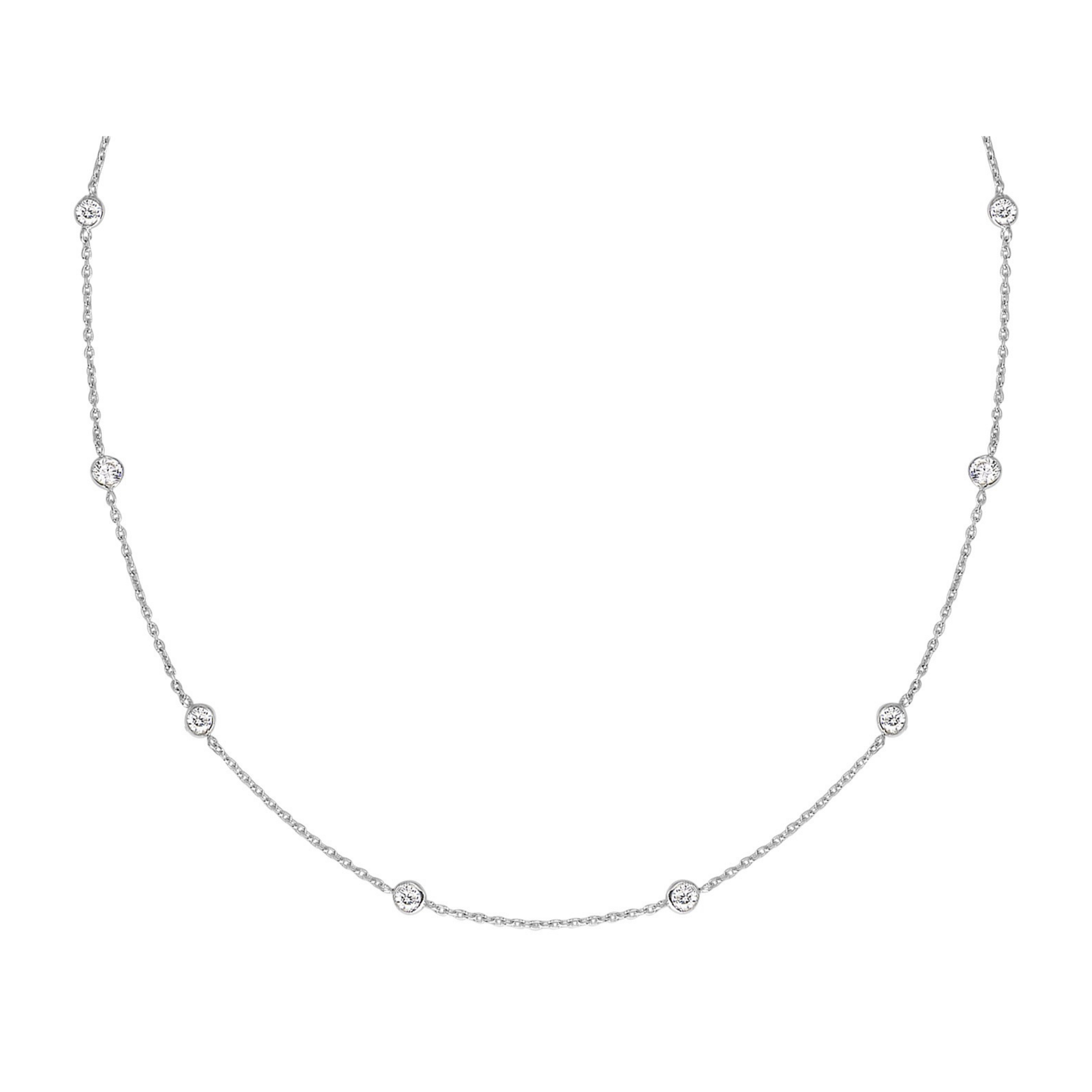 Collier Constellation ras-de-cou en argent 925, sertis clos d’oxydes de zirconium – Bijoux SOLYSSE.