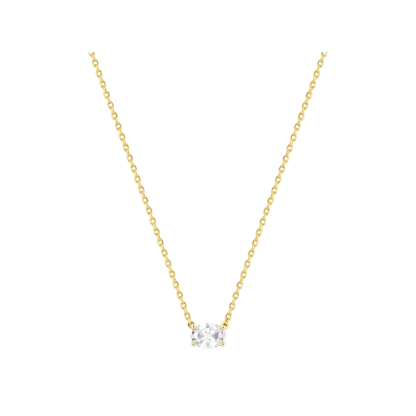 Collier Séléné Ovale – or plaqué