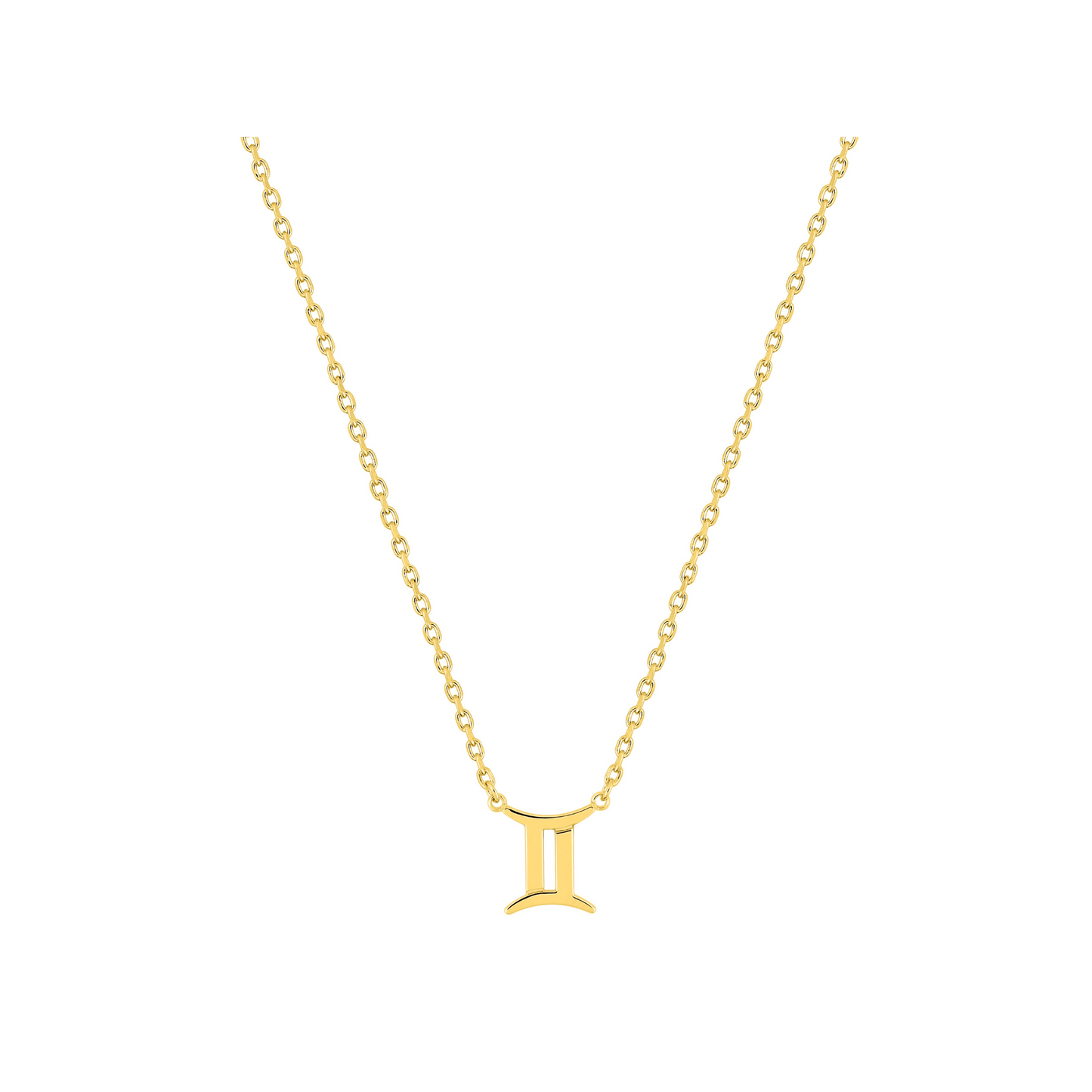Pendentif Gémeaux en plaqué or 18 k, symbole zodiaque – SOLYSSE