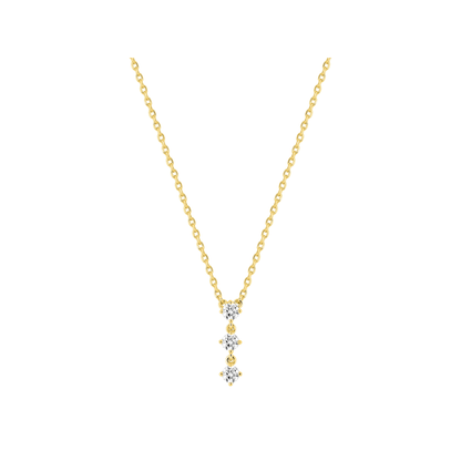 Pendentif Iris - Or plaqué