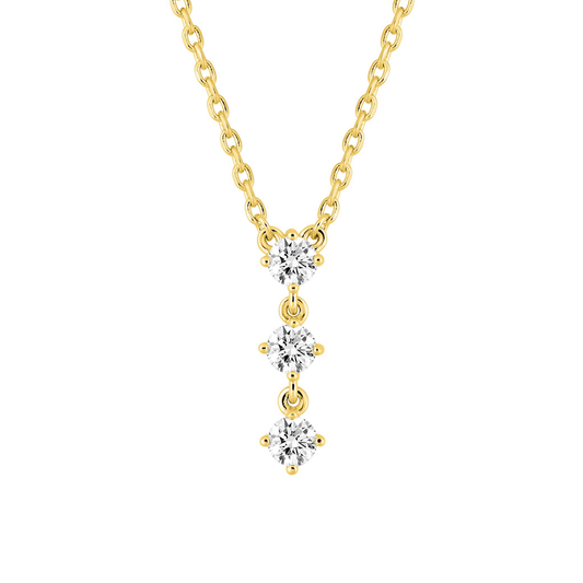 Pendentif Iris - Or plaqué