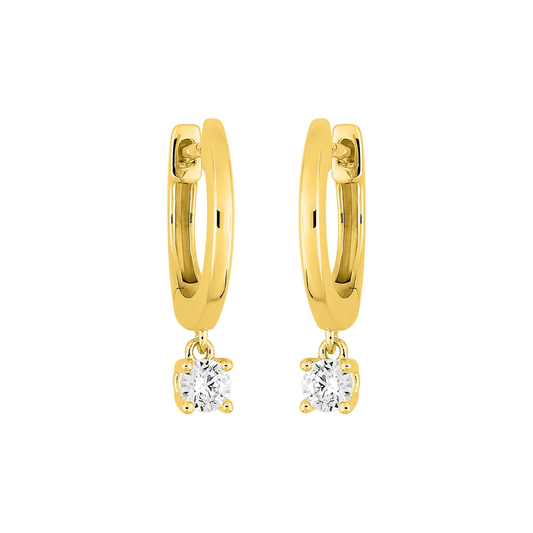 Boucles d’oreilles Aurore ronde – Or plaqué