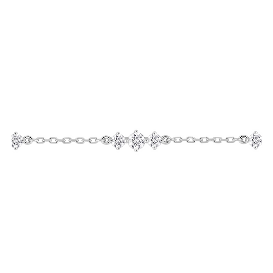Bracelet Iris – OZ blanc – Argent