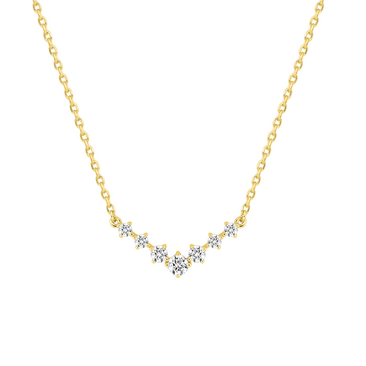 Collier Iris – OZ blanc – Or plaqué