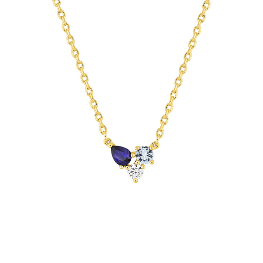 Pendentif Azurée - Or plaqué