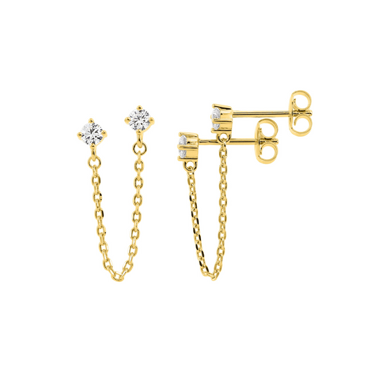 Boucles d’oreilles Crawlers – Or plaqué