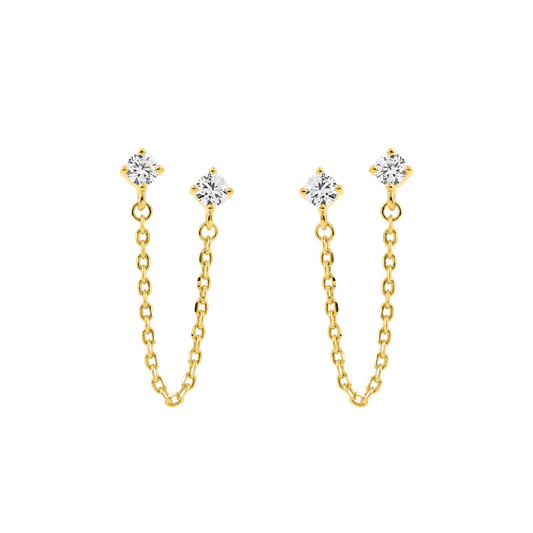 Boucles d’oreilles Crawlers – Or plaqué