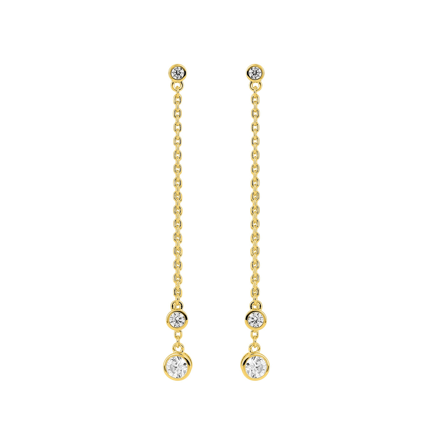 Boucles d'oreilles Alizée - Or plaqué