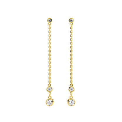Boucles d'oreilles Alizée - Or plaqué