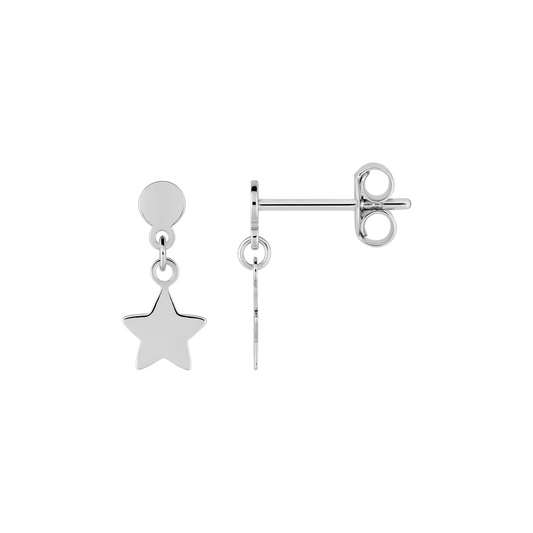 BOUCLES D'OREILLES ARGENT - ETOILE