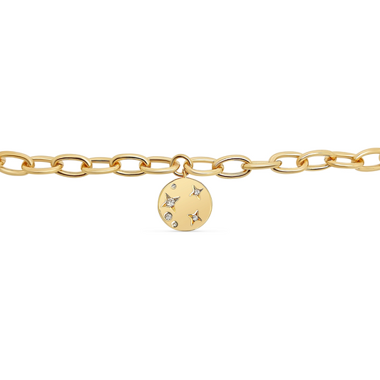 Bracelet en Plaqué Or 17 cm +3 cm