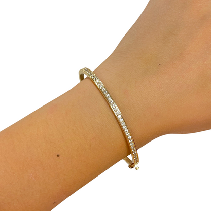 Bracelet rigide en Plaqué Or