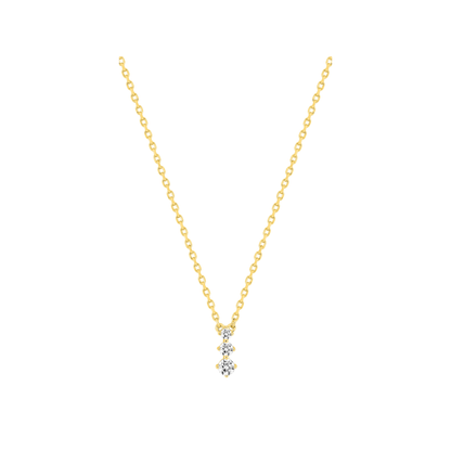 Pendentif Iris - Or plaqué