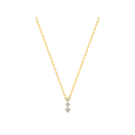 Pendentif Iris - Or plaqué