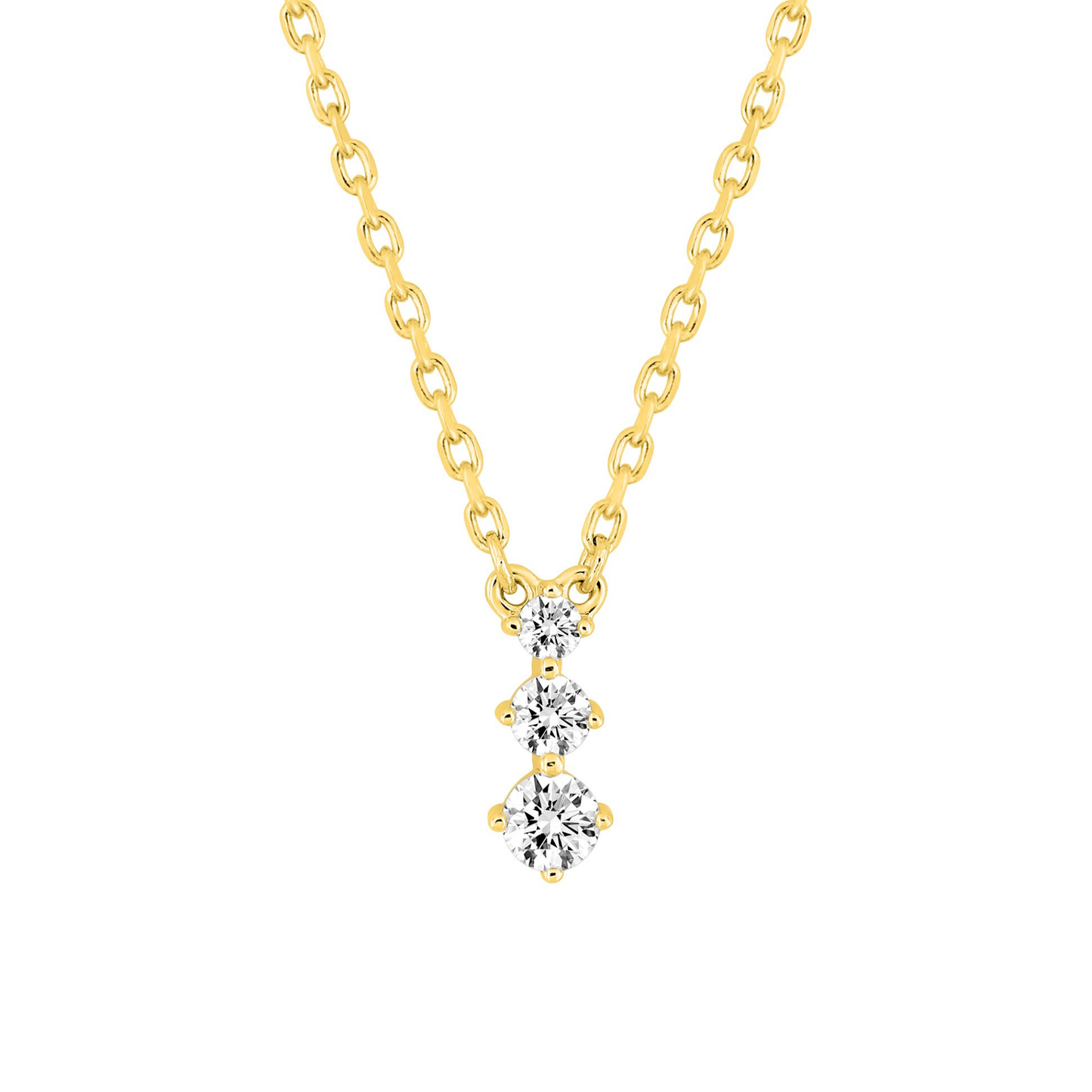 Pendentif Iris - Or plaqué