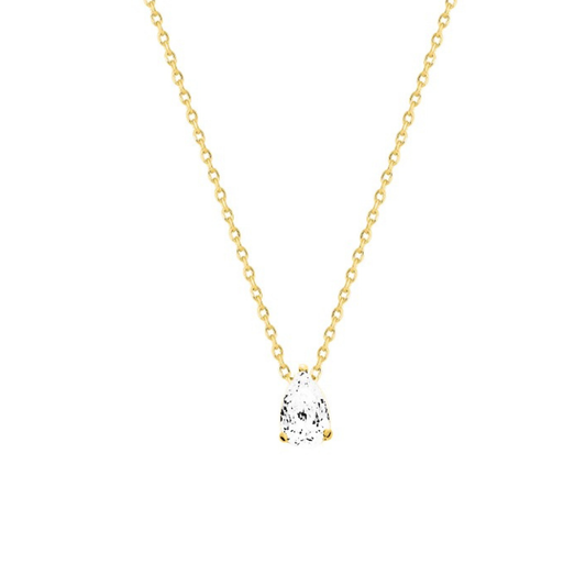 Pendentif Séléné Poire – Or plaqué