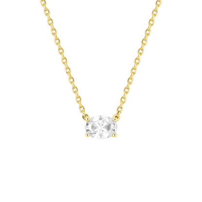 Collier Séléné Ovale – or plaqué
