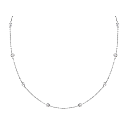 Collier Constellation ras-de-cou en argent 925, sertis clos d’oxydes de zirconium – Bijoux SOLYSSE.