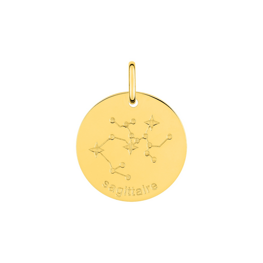 Medaille Astro Constellation plaqué or 18 k – SOLYSSE