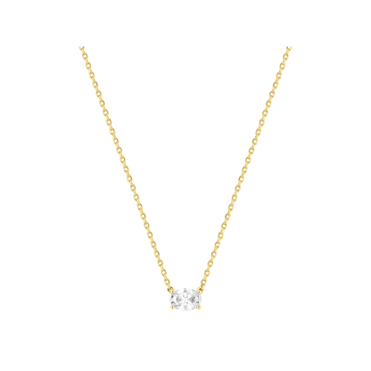Collier Séléné Ovale – or plaqué
