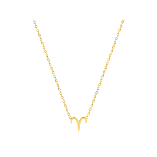 Pendentif Bélier en plaqué or 18 k, symbole zodiaque  – SOLYSSE