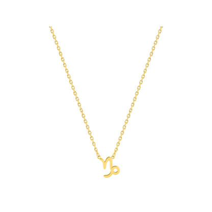 Pendentif Capricorne en plaqué or 18 k, symbole zodiaque  – SOLYSSE