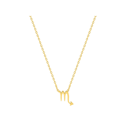 Pendentif Scorpion en plaqué or 18 k, symbole zodiaque  – SOLYSSE