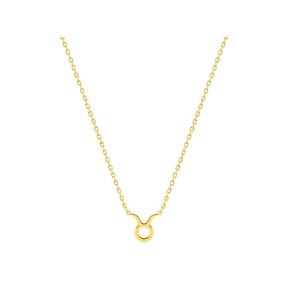 Pendentif Taureau en plaqué or 18 k, symbole zodiaque – SOLYSSE