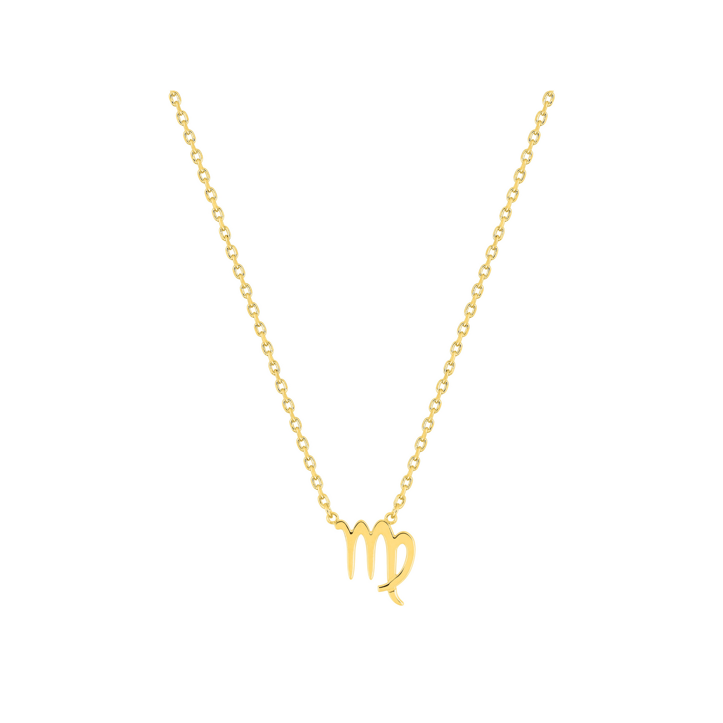Pendentif Vierge en plaqué or 18 k, symbole zodiaque  – SOLYSSE